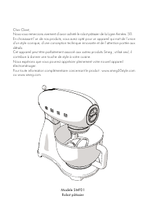 Mode d’emploi Smeg SMF01BLEU Robot sur socle