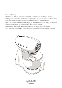 Manual de uso Smeg SMF01PBEU Batidora de pie