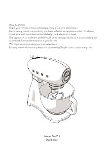 Handleiding Smeg SMF01PGEU Standmixer