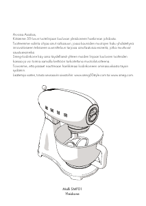 Käyttöohje Smeg SMF01PGEU Jalustasekoitin