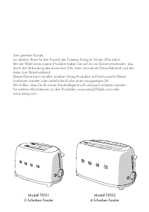 Bedienungsanleitung Smeg TSF01BLEU Toaster