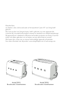 Handleiding Smeg TSF01CREU Broodrooster