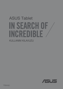 Kullanım kılavuzu Asus TR8492 Tablet