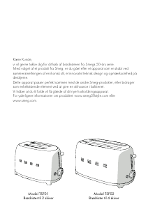 Brugsanvisning Smeg TSF02PBEU Brødrister