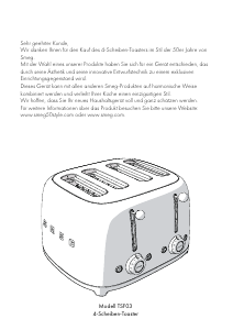 Bedienungsanleitung Smeg TSF03PBEU Toaster