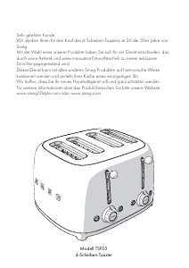 Bedienungsanleitung Smeg TSF03PGEU Toaster