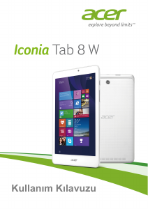 Kullanım kılavuzu Acer Iconia Tab 8 W Tablet