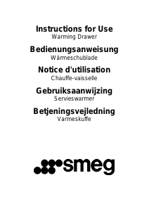 Mode d’emploi Smeg CT15SG2 Tiroir chauffant