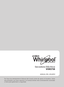 Manual de uso Whirlpool WSR07SB Secadora