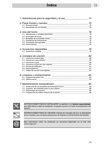 Manual de uso Smeg F67-7 Horno