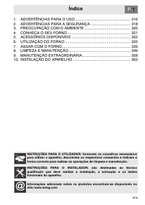 Manual Smeg FP610AB Forno