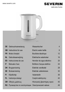 Instrukcja Severin WK 3414 Czajnik