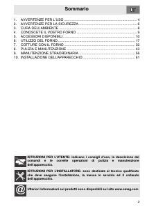 Manuale Smeg SC107N-8 Forno