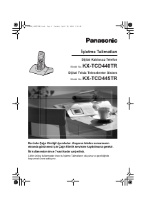 Kullanım kılavuzu Panasonic KX-TCD440TR Kablosuz telefon