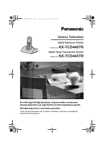 Kullanım kılavuzu Panasonic KX-TCD445TR Kablosuz telefon