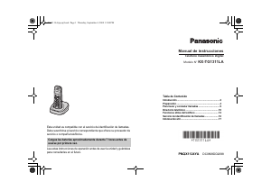 Manual de uso Panasonic KX-TG1311LA Teléfono inalámbrico