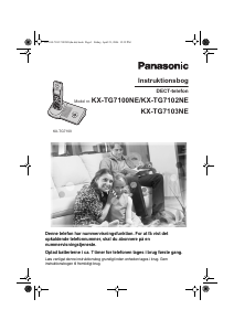 Brugsanvisning Panasonic KX-TG7102NE Trådløs telefon