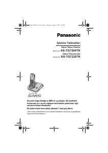 Kullanım kılavuzu Panasonic KX-TG7200TR Kablosuz telefon