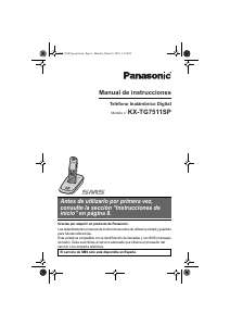 Manual de uso Panasonic KX-TG7511SP Teléfono inalámbrico