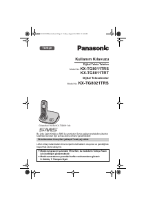 Kullanım kılavuzu Panasonic KX-TG8011TRS Kablosuz telefon