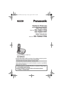 Kullanım kılavuzu Panasonic KX-TG8011TRT Kablosuz telefon