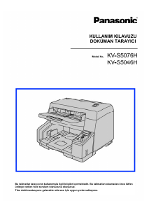 Kullanım kılavuzu Panasonic KV-S5046H Tarayıcı