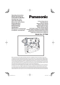 Manual Panasonic EY7880 Rotary Hammer