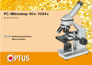 Mode d’emploi Optus 96-19710 Microscope