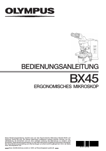 Bedienungsanleitung Olympus BX45 Mikroskop
