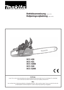 Brugsanvisning Makita DCS430 Kædesav