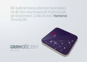 Kullanım kılavuzu Homend Gramatic 3901 Banyo tartısı