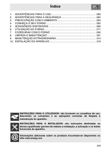 Manual Smeg SCP112-8 Forno
