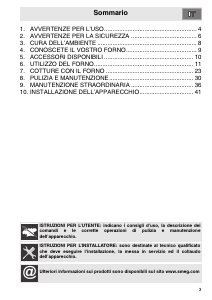 Manuale Smeg SCT105N8 Forno