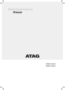 Manual ATAG KD85102CD Freezer