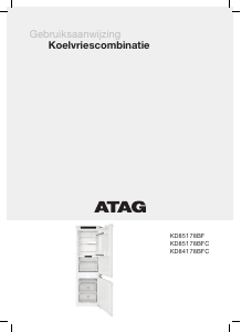 Mode d’emploi ATAG KD85178BFC Réfrigérateur combiné