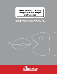 Manual Baumatic BDWI660 Dishwasher
