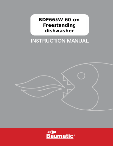Manual Baumatic BDF665W Dishwasher