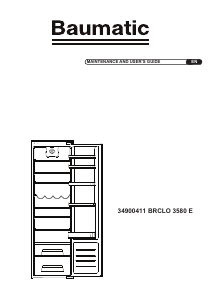 Manual Baumatic BRCLO3580E Fridge-Freezer