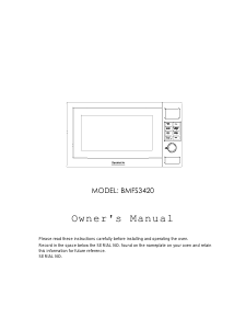 Manual Baumatic BMFS3420 Microwave