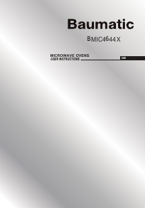 Manual Baumatic BMIC4644X Microwave