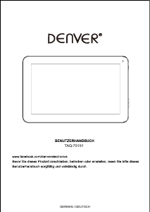 Bedienungsanleitung Denver TAQ-70191 Tablet