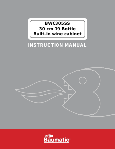 Handleiding Baumatic BWC305SS Wijnklimaatkast