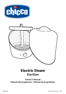 Mode d’emploi Chicco Electric Steam Stérilisateur