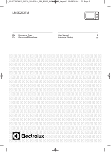 Instrukcja Electrolux LMSD253TM Kuchenka mikrofalowa