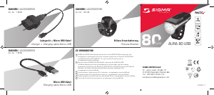 Bedienungsanleitung Sigma Aura 80 USB Fahrradlampe