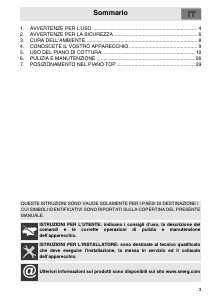 Manuale Smeg PGF30T-1 Piano cottura