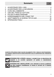 Manuale Smeg PGF64F-4 Piano cottura