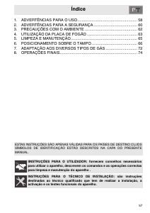 Manual Smeg PGF64SC Placa