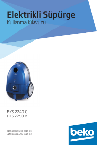 Kullanım kılavuzu BEKO BKS 2240 C Elektrikli süpürge