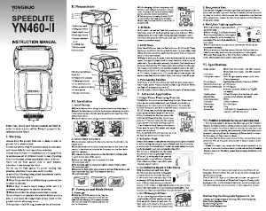 Handleiding Yongnuo Speedlite YN460-II Flitser